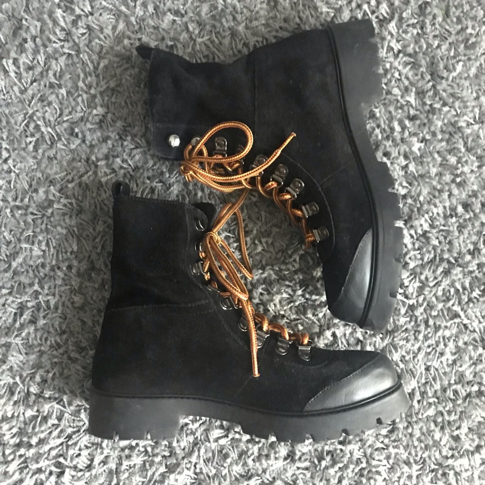 Urban Outfitters Black Work-style Boots